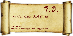 Turóczy Diána névjegykártya
