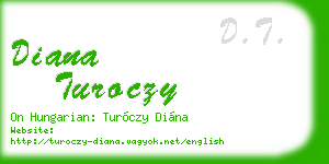 diana turoczy business card